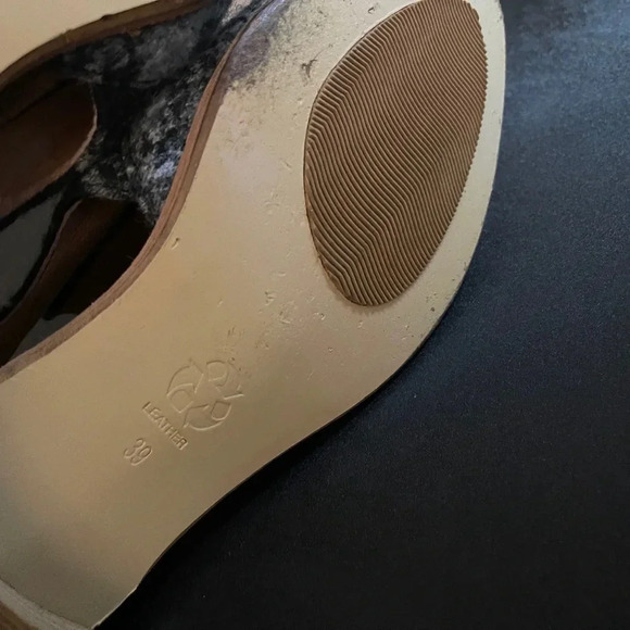 All Black wool upper loafer cut out sides size 8.5 fall casual western - Picture 6 of 12